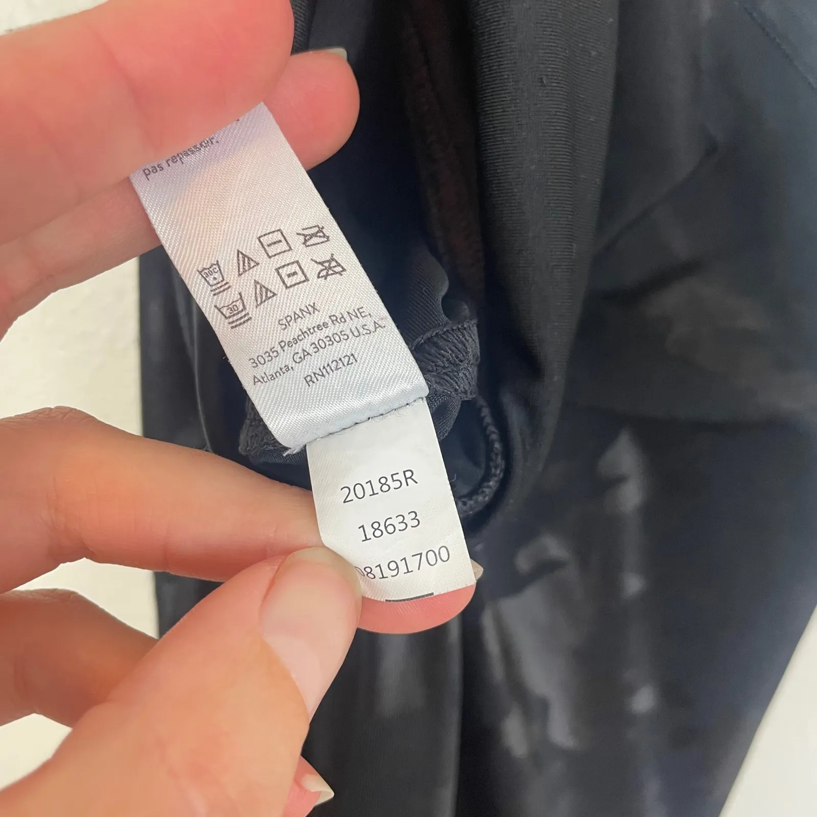 SPANX High Waisted Look at Me Now Seamless Leggings Black Camo‎ Size Large L - Image 9