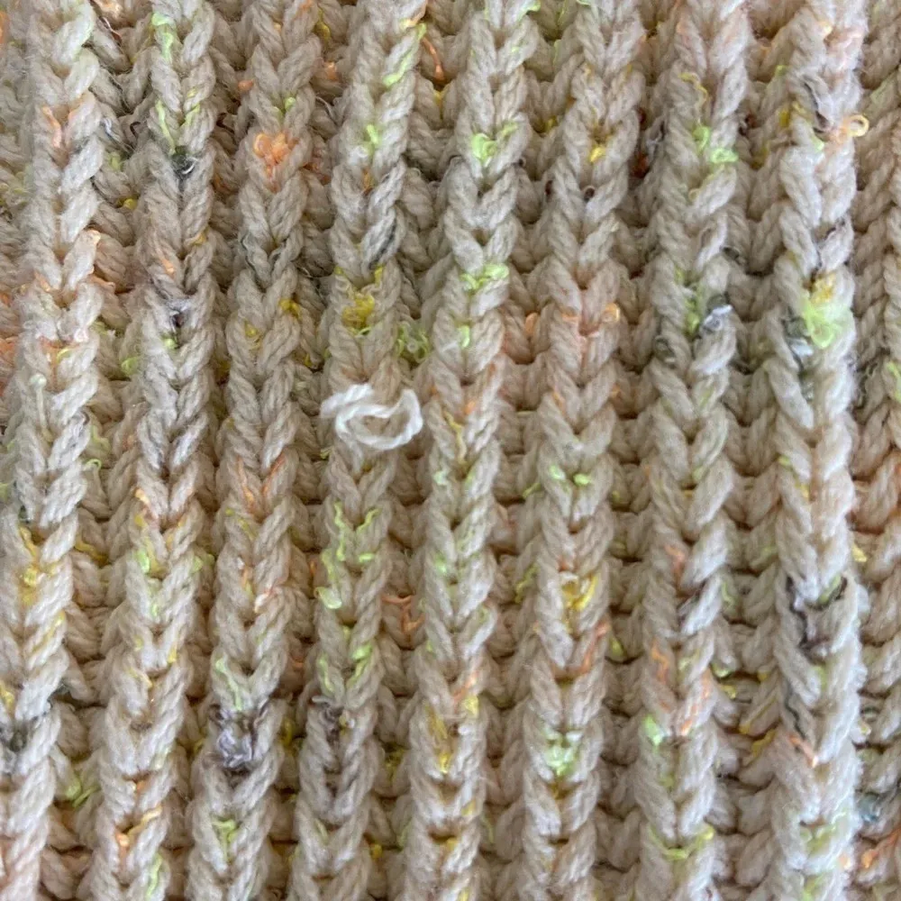 FREE PEOPLE Leo Tunic Sweater XS $168 Retail Oversized Yellow Multicolored‎ NWOT - Image 14