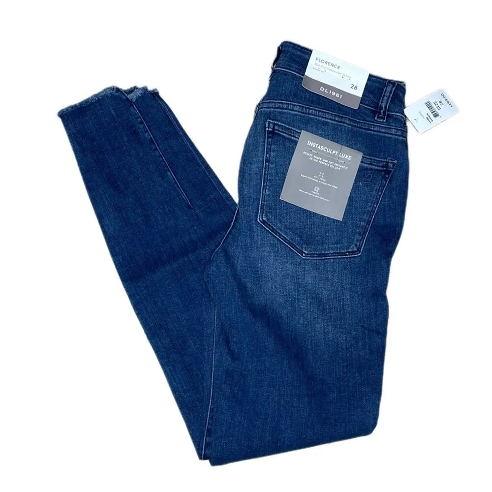 DL1961 Florence Mid-Rise Instasculpt Skinny Jeans Barbon Women’s Sz 28 - Image 5