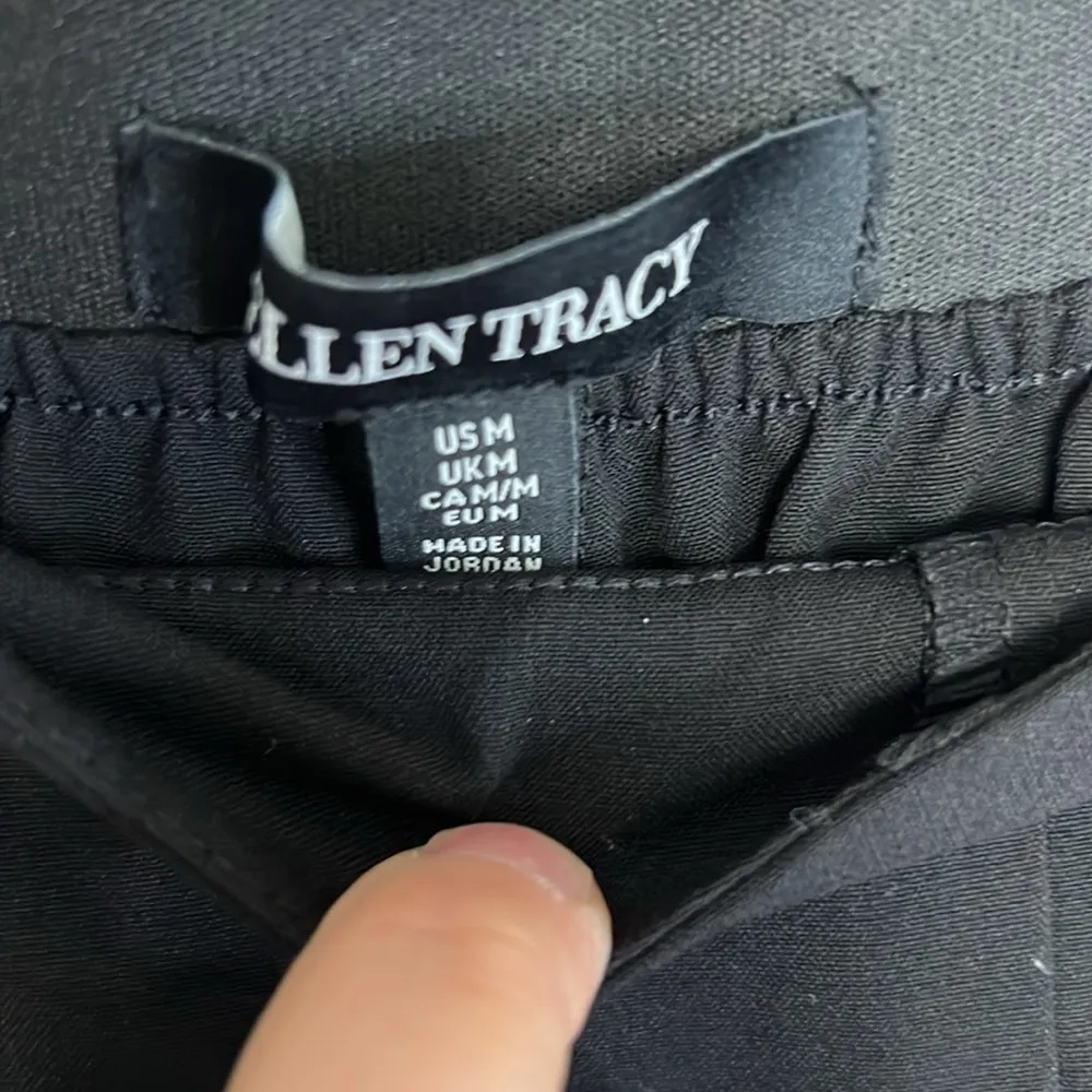 EUC Ellen Tracy Black Pull up Stretch Pant Slacks sz M - Image 5