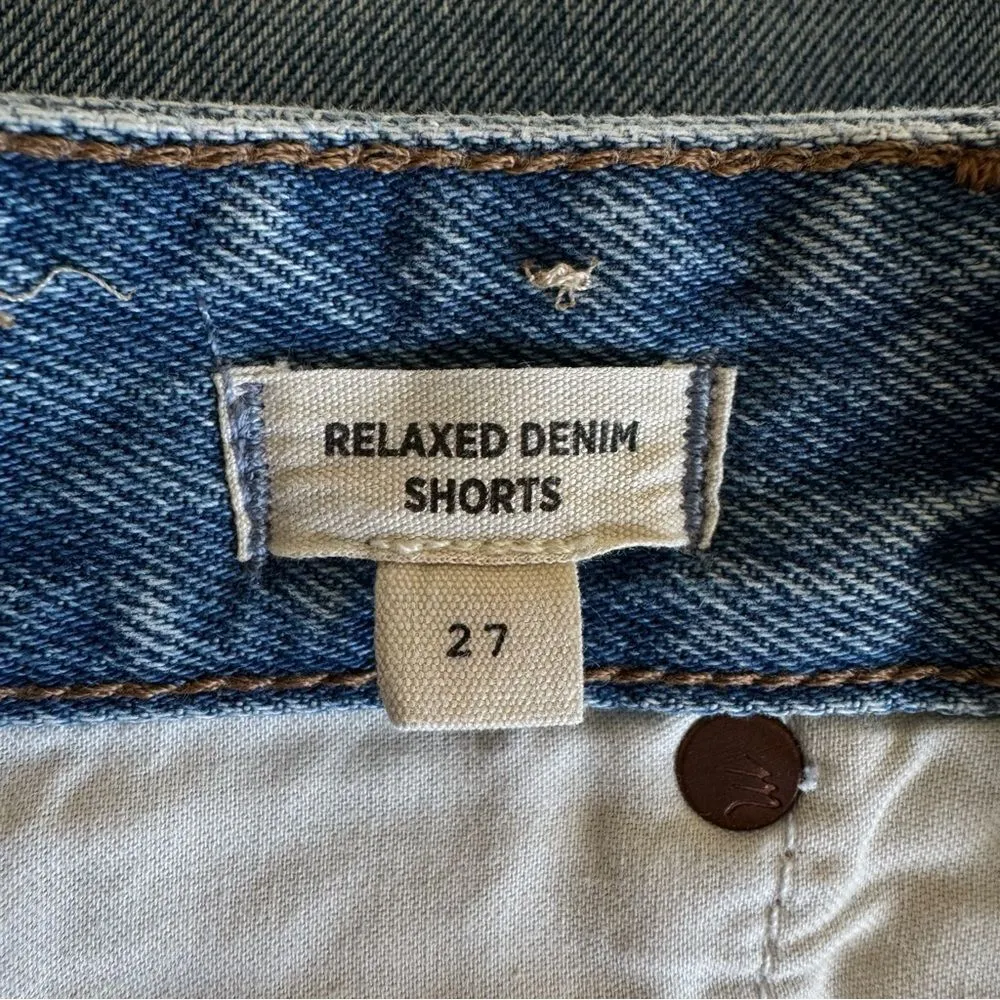 Madewell Relaxed Denim Shorts in Renfield Wash Destructed Edition ND697 - Image 11