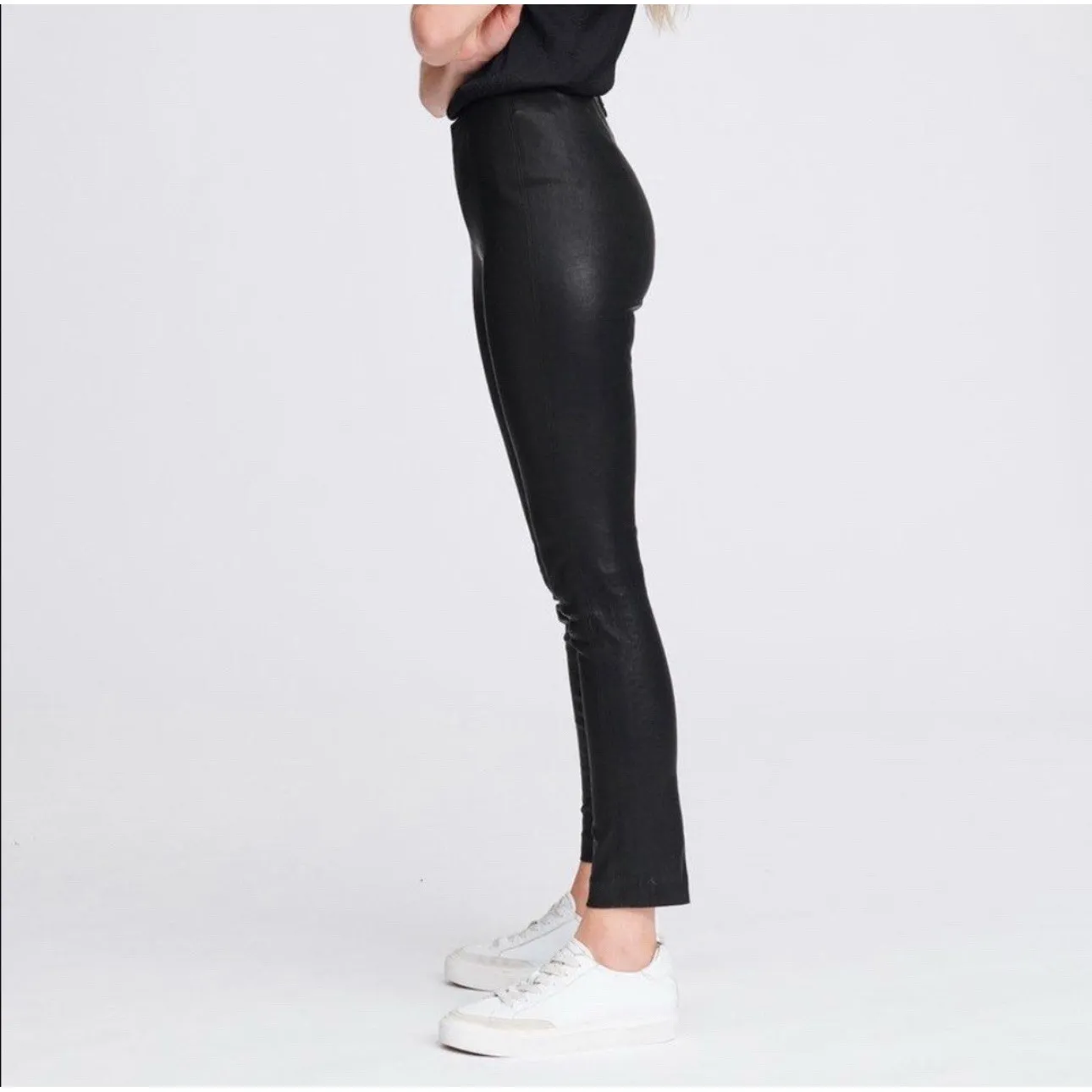 Rag & Bone Simone Lamb Leather Pants Black NWT $995 Size 6‎ - Image 3