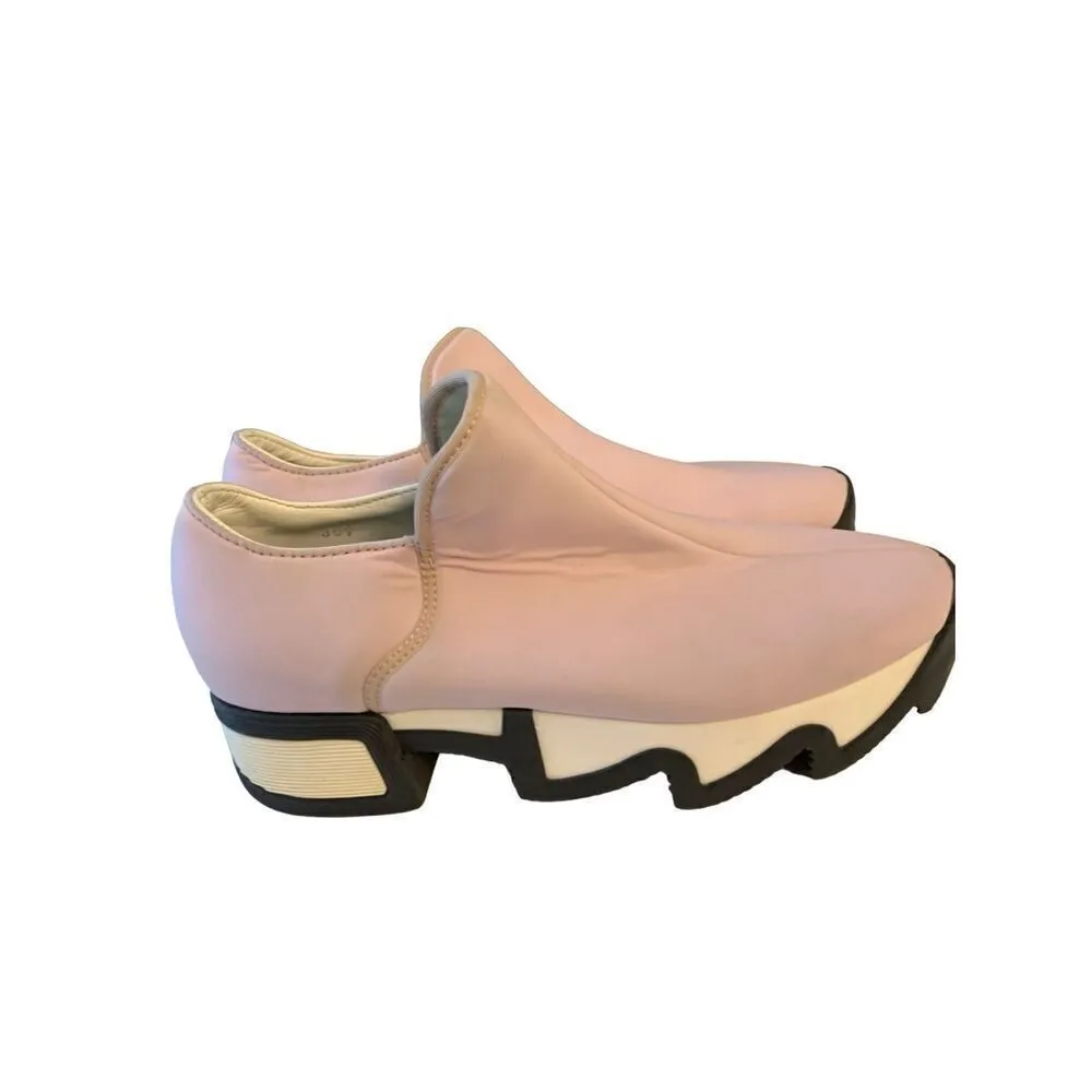 iRi NYC Lavender Purple Neoprene Loafer Platform Shoes women's size 39.5 US 9 - Image 2