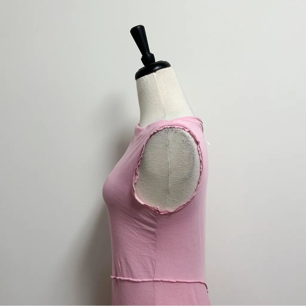 Free People Candied Lilac Pink Rose Sing Out Loud Sleeveless Asymmetrical Tunic - Image 6