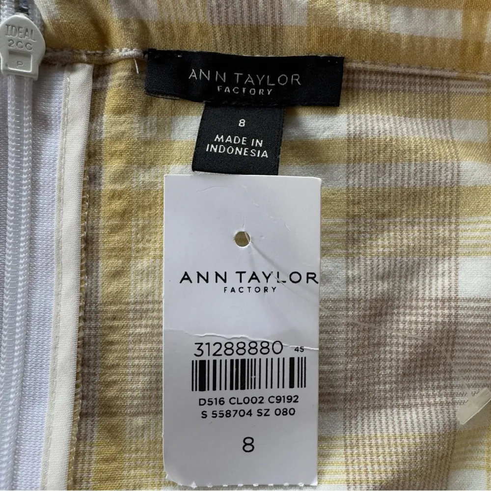 Ann Taylor Factory Yellow Plaid A - Image 9