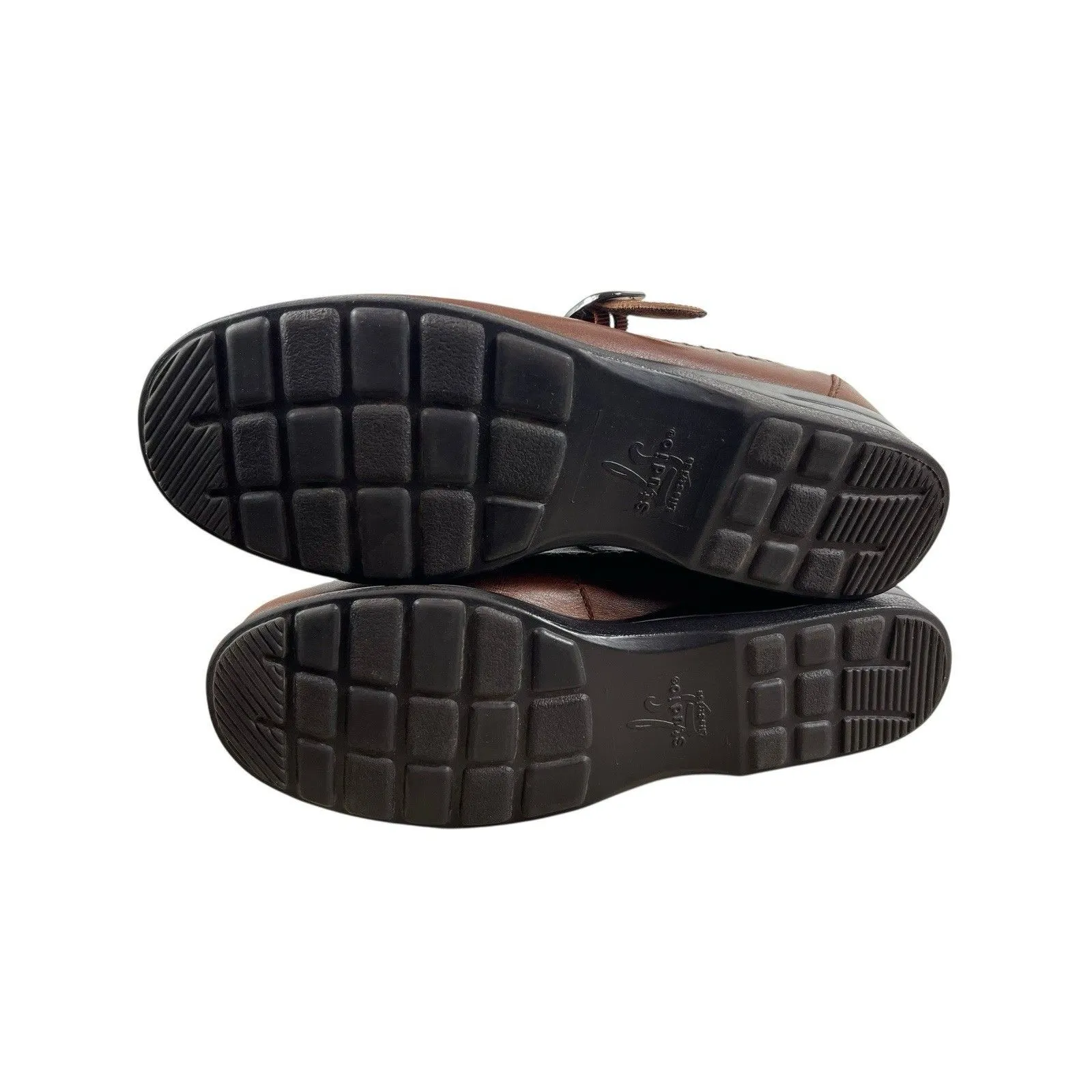 LifeStride Studio Brown Leather Loafer Shoes Women’s 8.5W Woven Slip On Buckle Size 8.5 - Image 8