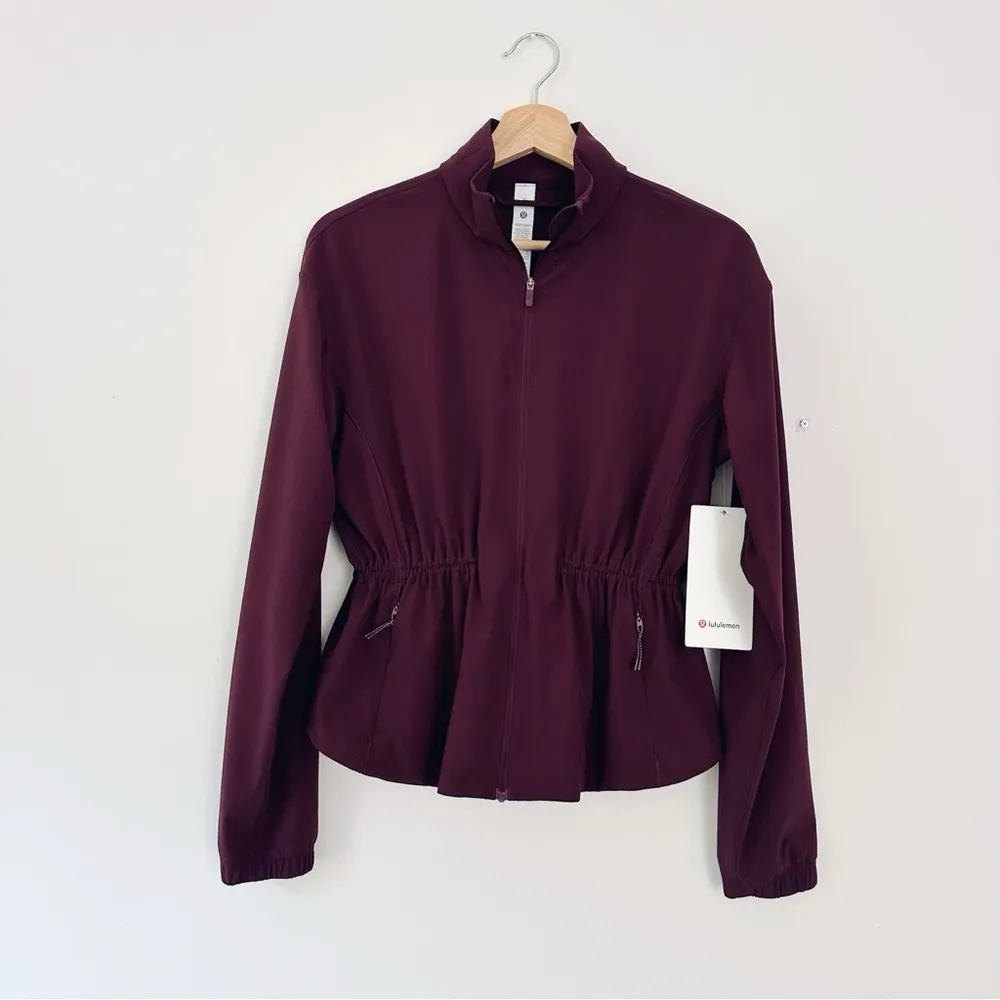 NEW Lululemon Women’s UV-Protective Cinch-Waist Running Jacket Goodnight Plum - Image 3