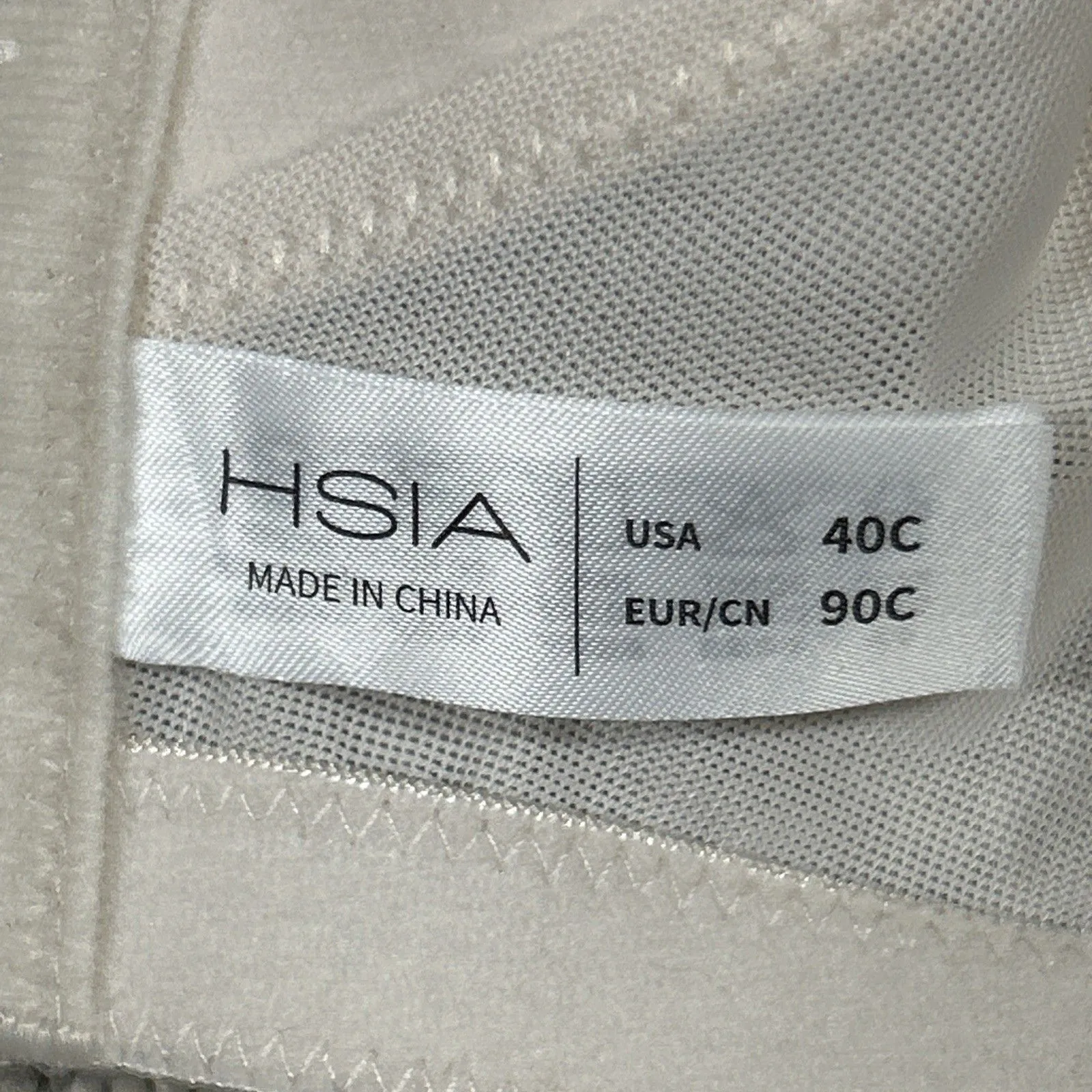 HSIA Lace Minimizer Bra Womens 40C Underwire Full Coverage Sheer Lacy Sexy Cream Size undefined - Image 6