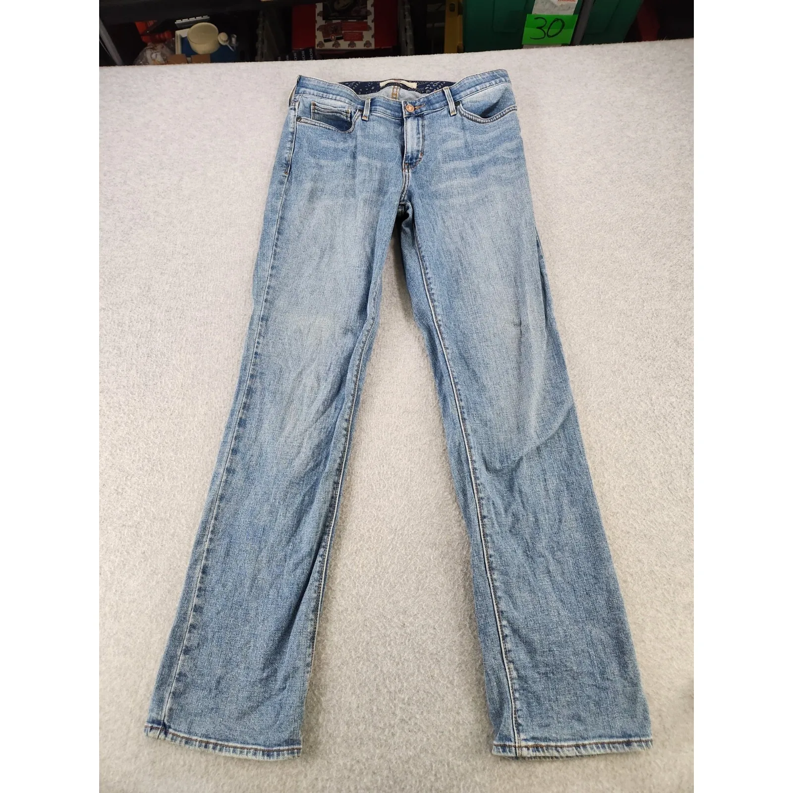 Levis Jeans Womens 10 Blue Denim Straight Perfect Waist Mid Rise Retro - Image 2