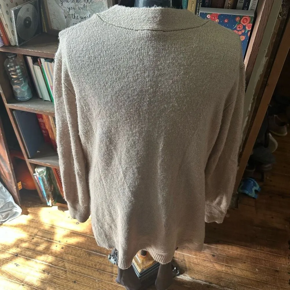 BB Dakota two tone XL cozy Grandpa cardigan with pockets - Image 5