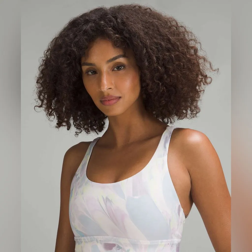 Lululemon Printed Energy Longline Sports Bra Medium Support - Image 2