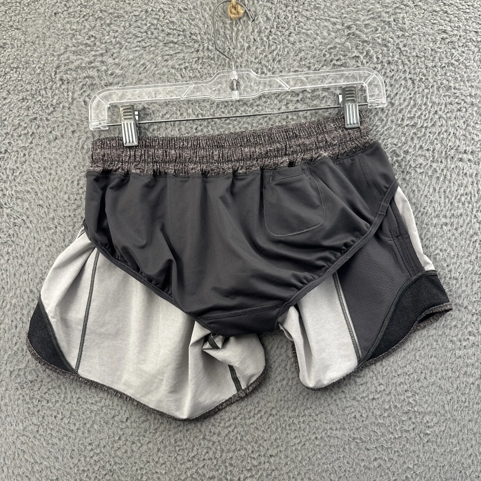 Lululemon Hotty Hot Shorts Low Rise 4" Heather Lux Multi Black Athletic Women 6 - Image 4