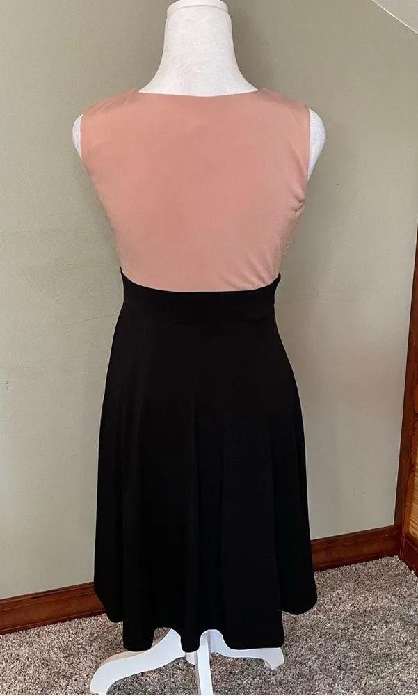 Enfocus Studio Pink & Black Sleeveless Lace Top Dress 4 - Image 65