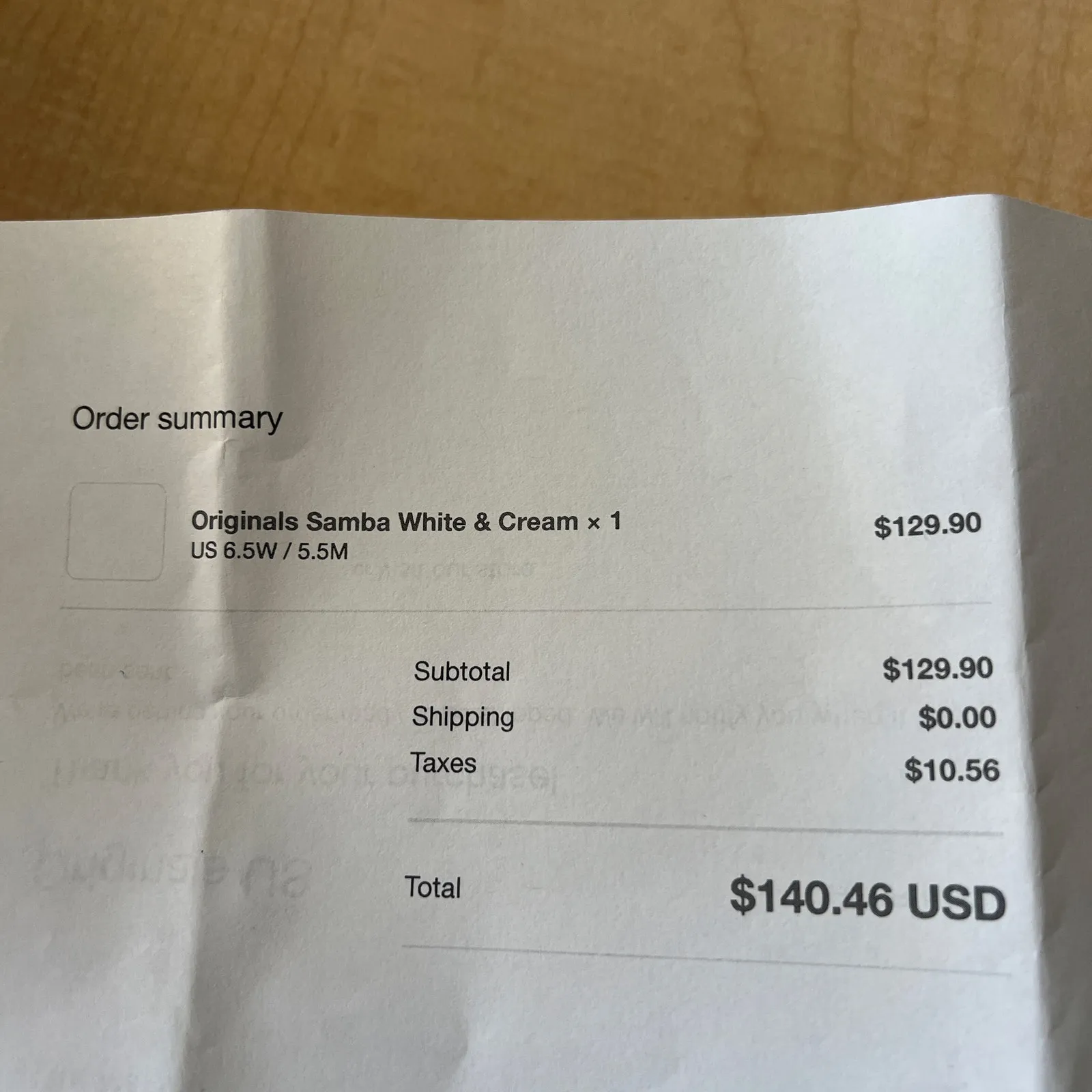 NWT Adidas Women SAMBA OG SHOES in Cream White / Core Black / Sand Strata 6.5 - Image 9