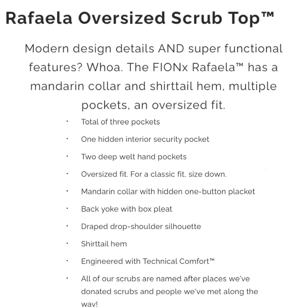 WXXSW1003 Graphite “Rafaela” Oversized Scrub Top Size XS - Image 15