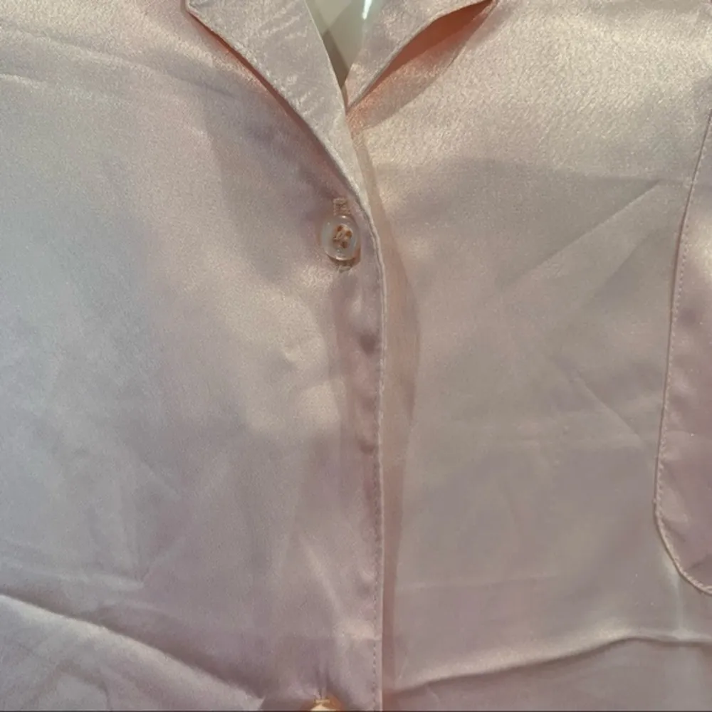 Intimate Pleasures Button Up Nightgown Pink Size L - Image 3