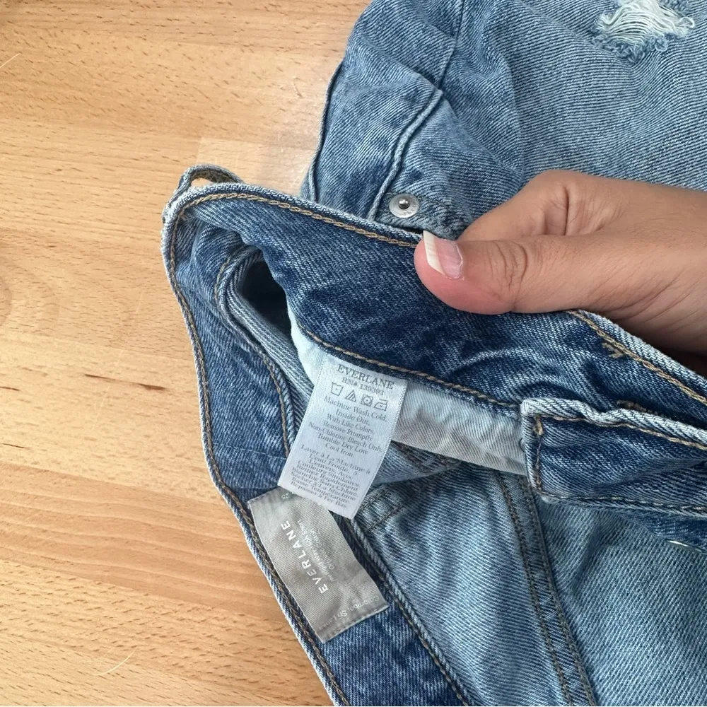 Everlane The Way-High Jean Short Cutoff High Waist size 25 - Image 5