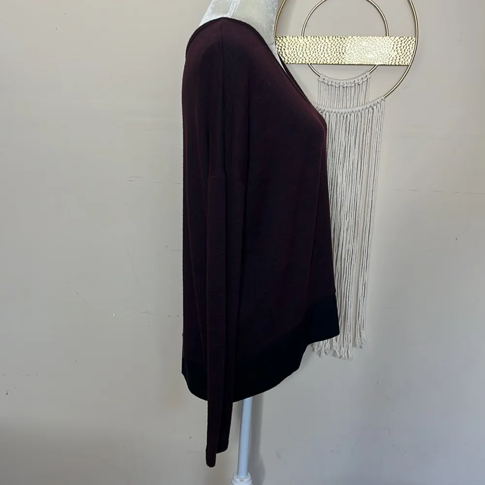 Rag & bone jean • Heathered vneck sweater top - Image 96