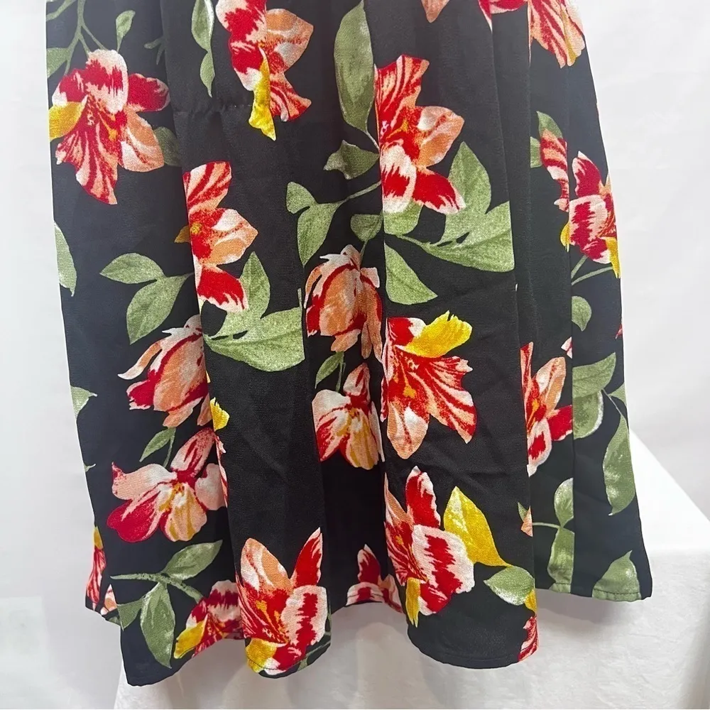 Xhilaration Tropical Floral Sun Dress Size L - Image 5