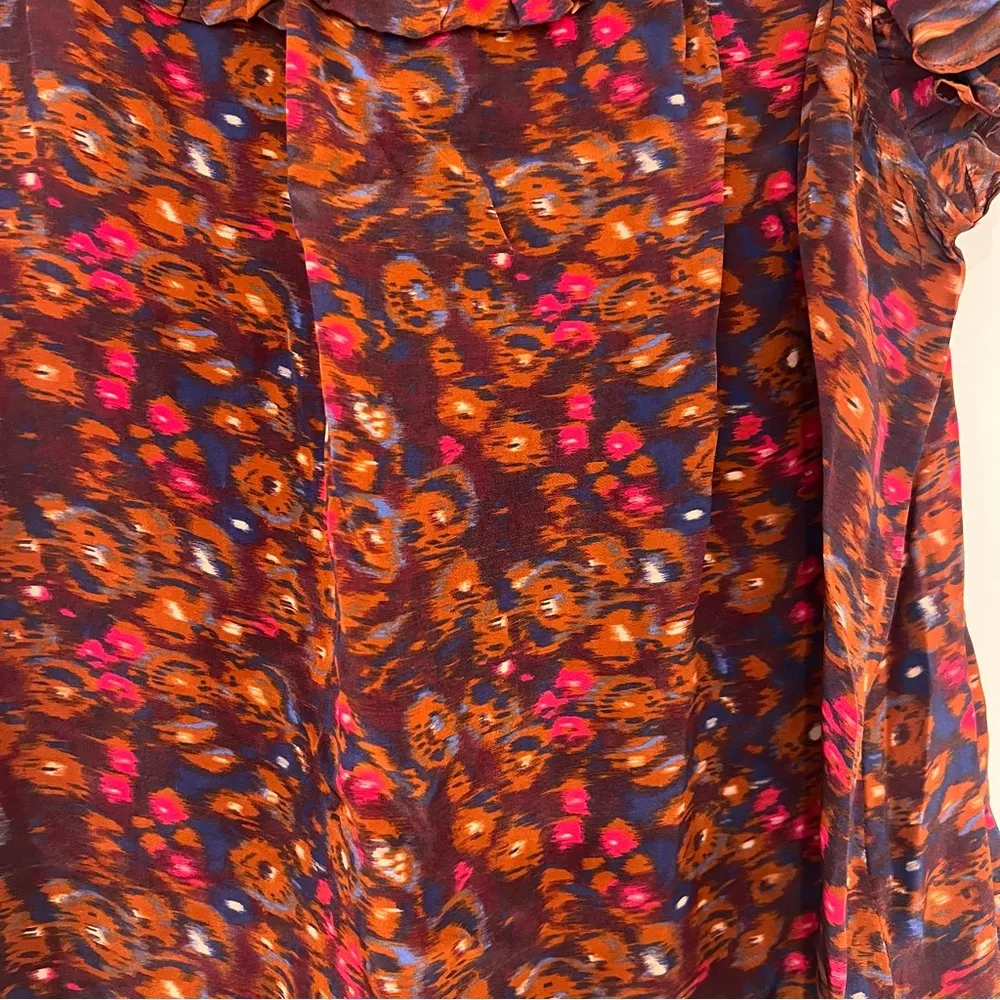 Sea New York Short Sleeve Blouse Women's Ilana Top Purple Size L - Image 5