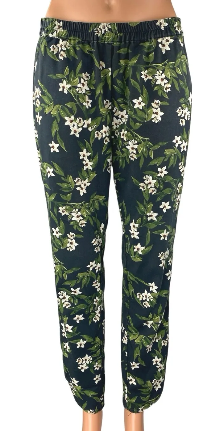 Marine Layer Women's Multicolor Floral Elastic Waist Pull On Trousers Pants Sz S - Image 1