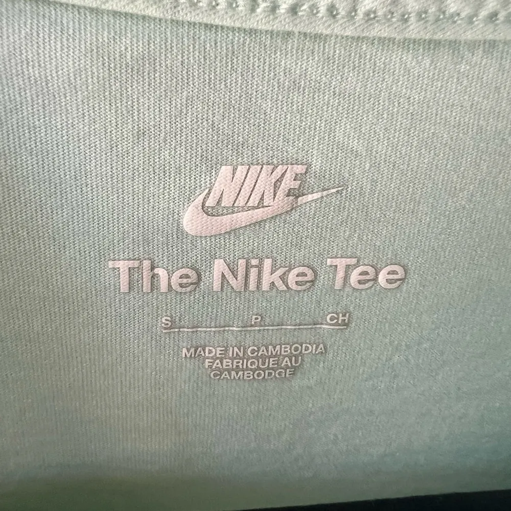 Nike Womens Sportswear Essential Cotton Logo Mint Top Size Small - Image 6