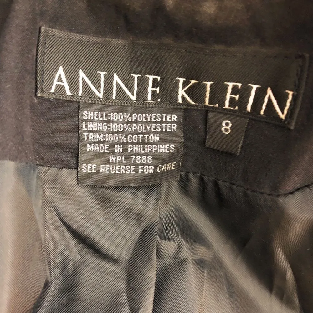 Anne Klein Black Trench‎ Coat - Image 5
