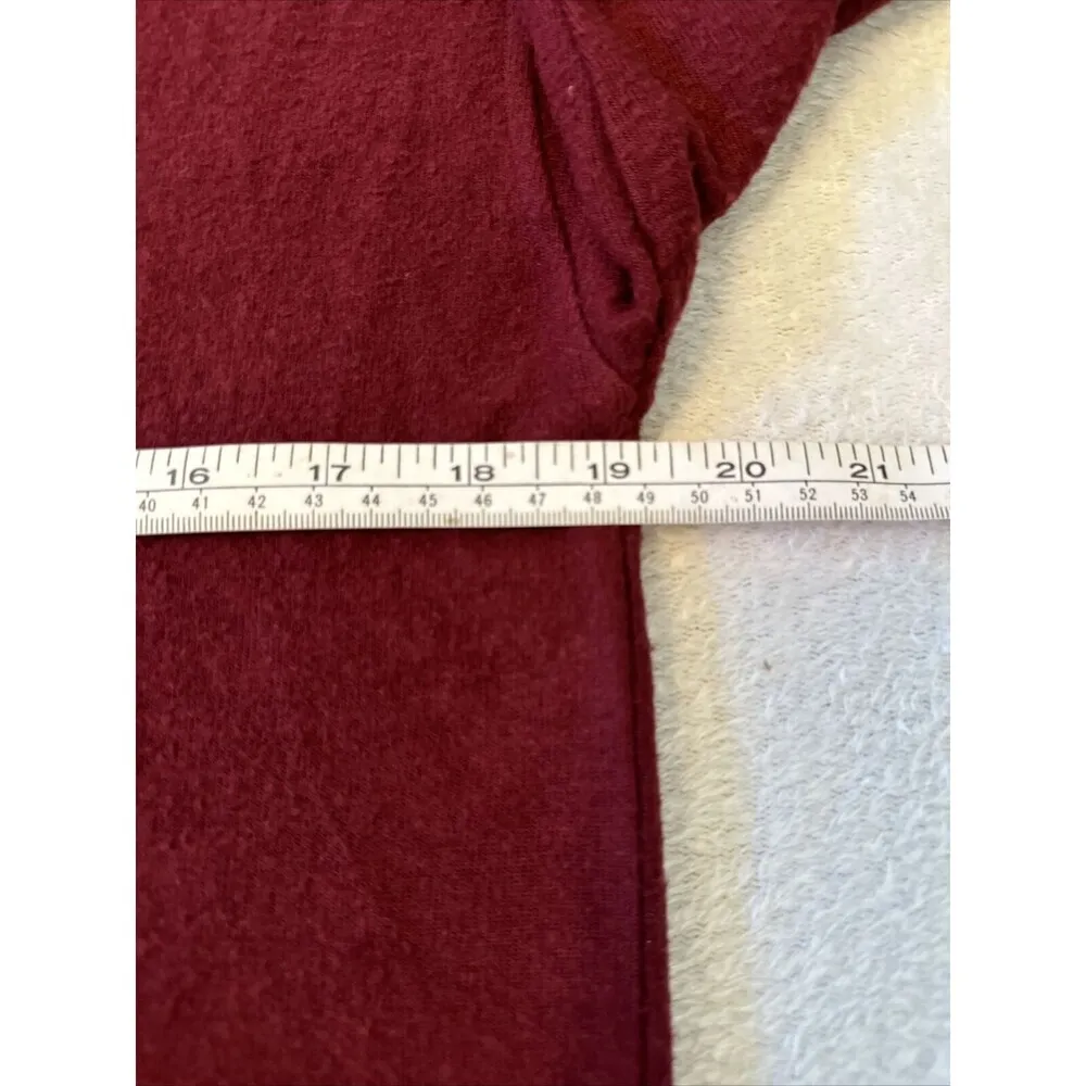 Chaser London Henley Long Sleeve Pullover Cabernet Color Size S - Image 6