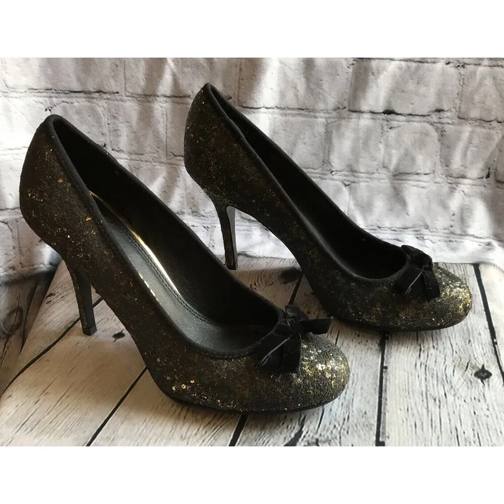 Chinese Laundry Fall for Glitter Women’s Heels Gold Size 8.5 M New in Box - Image 6