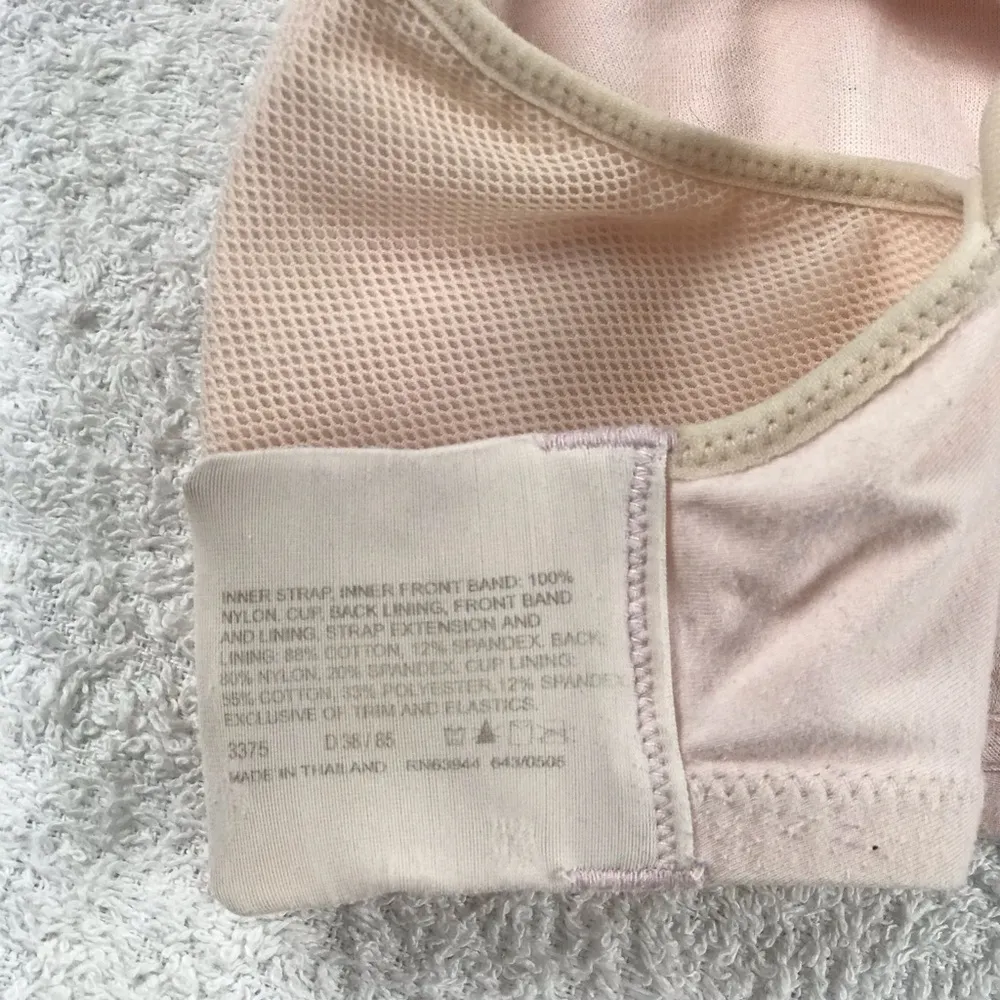 38D Bali net light pink wireless supported bra - Image 4