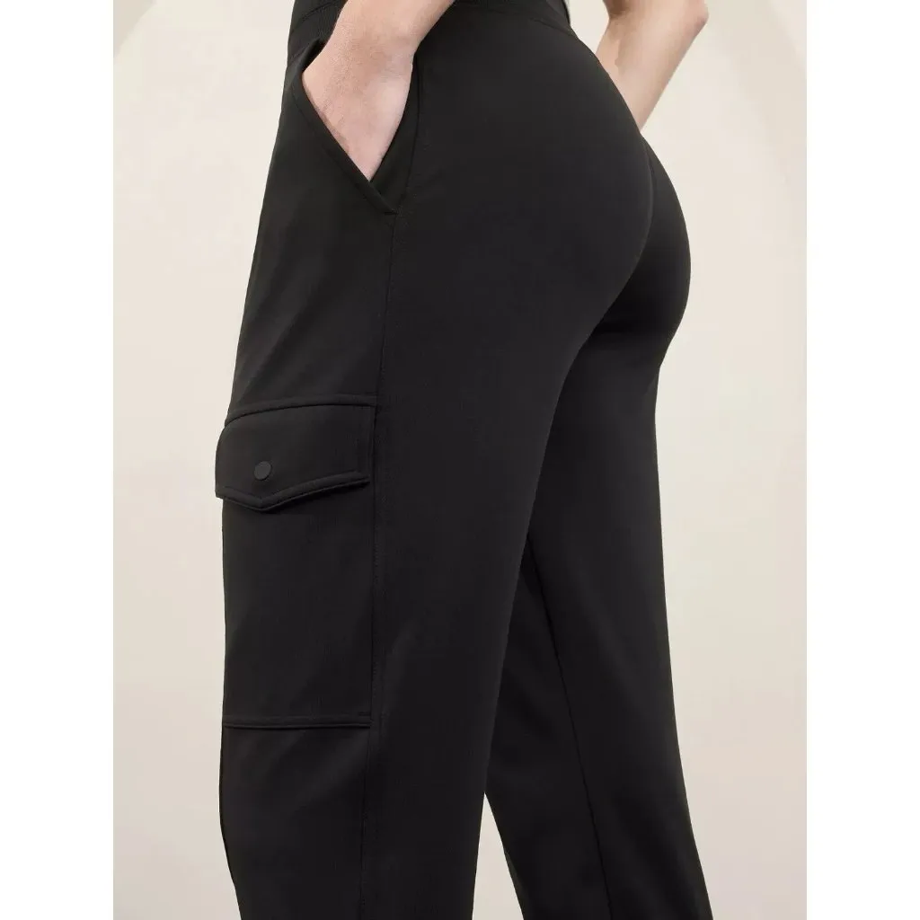 Athleta 1X Venice High Rise Cargo Jogger Black 1X Plus - Image 5