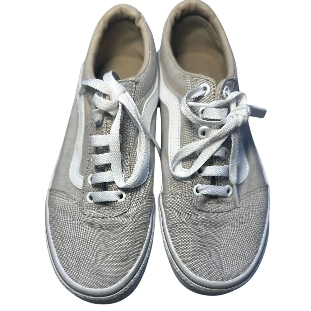 Vans old skool neutral‎ beige white women's 7 casual sneaker shoe skater shoes - Image 2