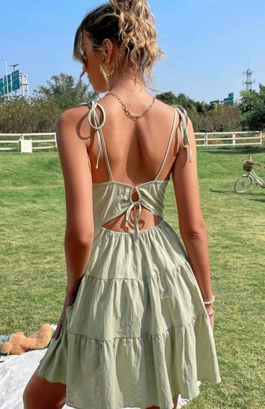 SheIn Green Dress - Image 4