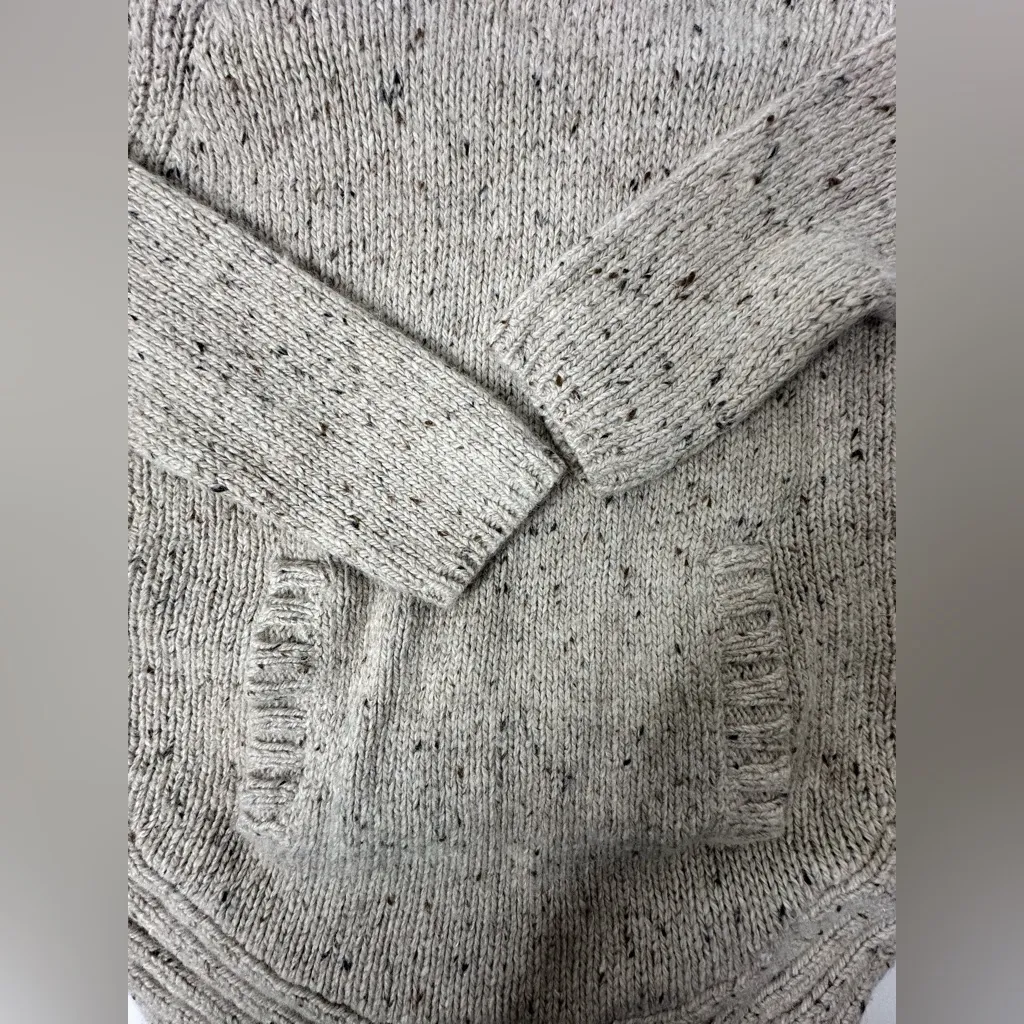 Cynthia Rowley Turtleneck Womens Size L Tan Long Sleeve Sweater Wool Blend Thick - Image 8