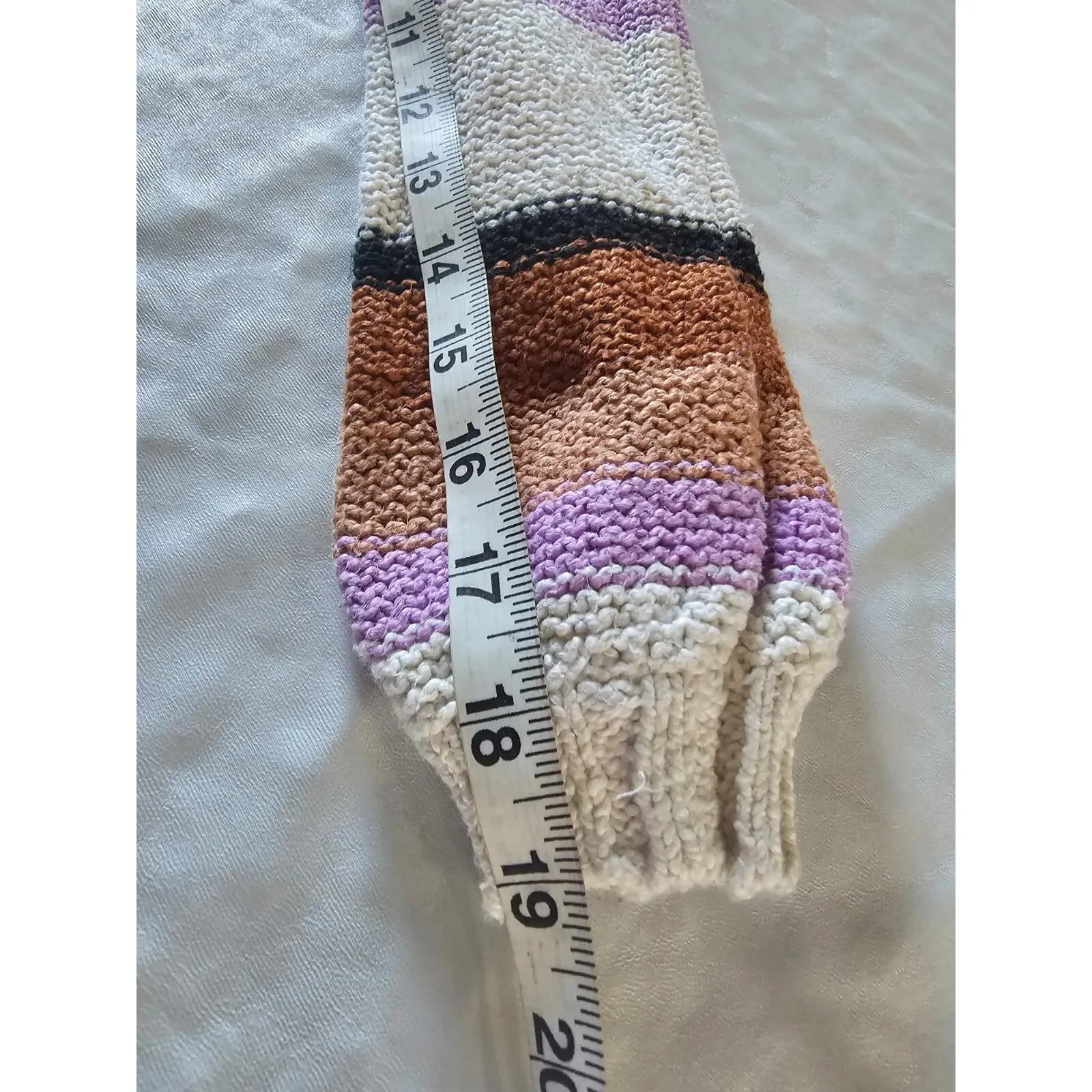 Billabong Seeing‎ Double Striped Sweater Womens Sz S Boxy Comfy Lagenlook Earthy - Image 8