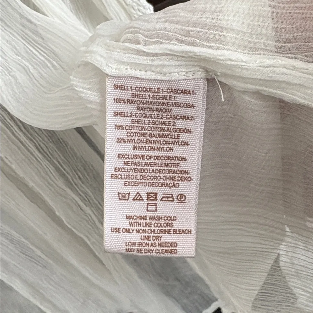 NWT Free People Sweet Sunny Days Gauze Tunic / Dress Ivory Small Retail $168.00 - Image 15