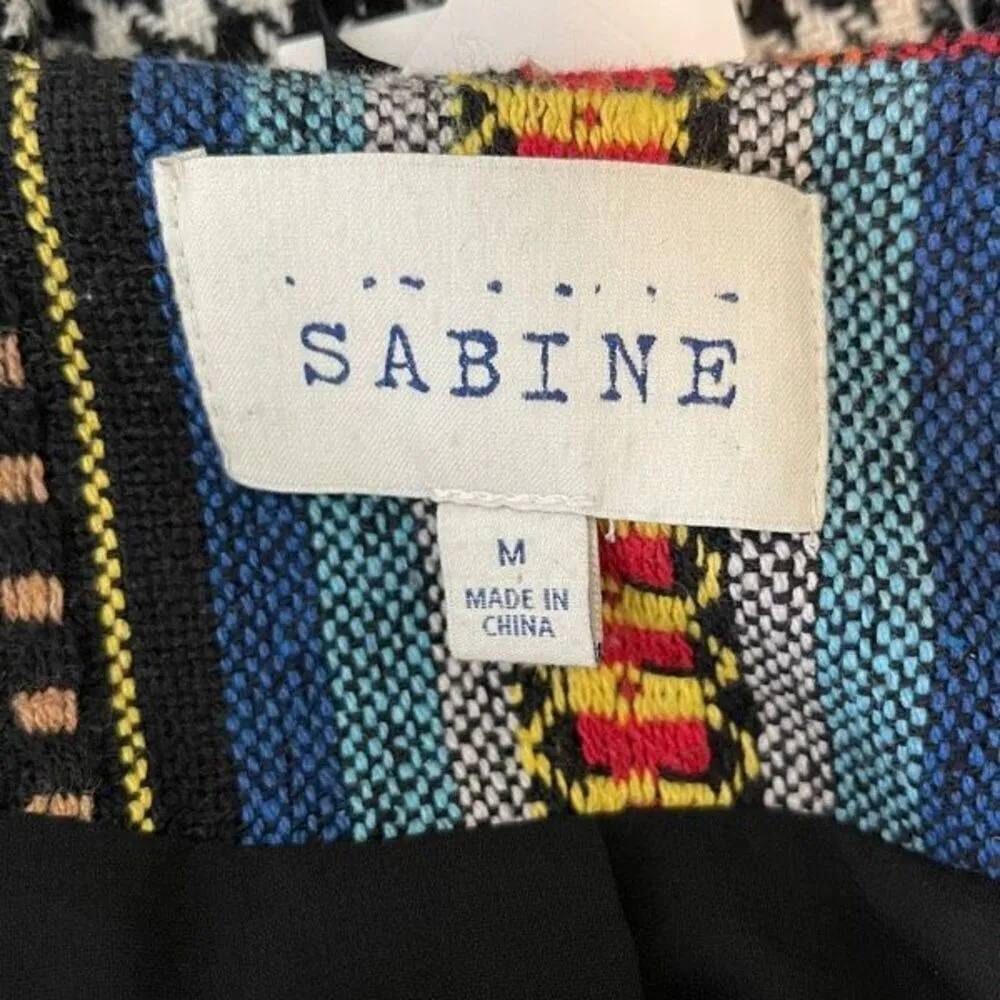 Anthropologie Sabine Women’s Beatriz Striped Asymmetric Zip Moto Jacket Multicol - Image 6