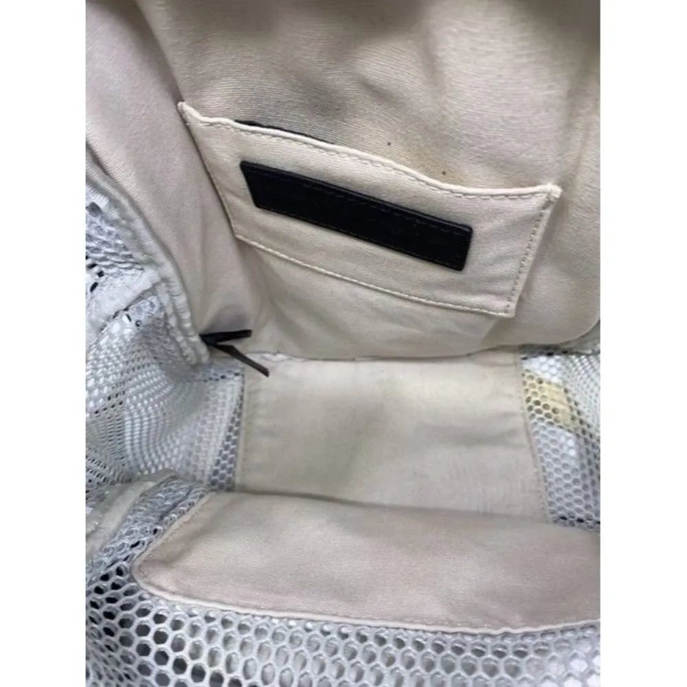 Rebecca Minkoff Net Mini Mab White Leather Backpack - Image 11