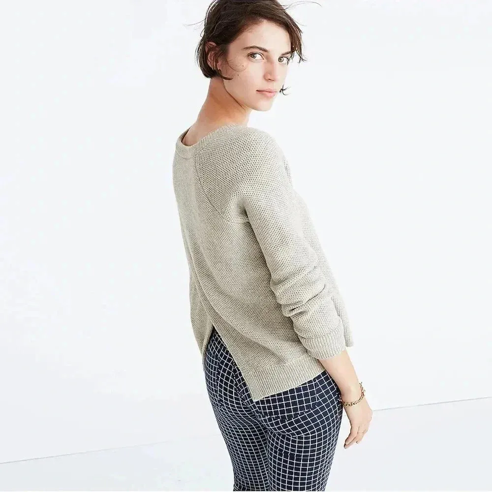 Madewell | Caramel Tan Province Cross-Back Pullover Sweater Size Medium M - Image 6