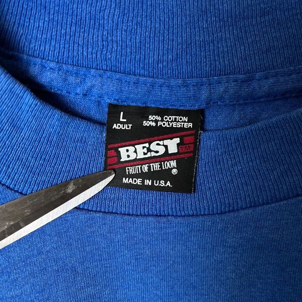 Family Fun Center T Shirt Vintage 90s Medium M Blue Graphic Tee - Image 13