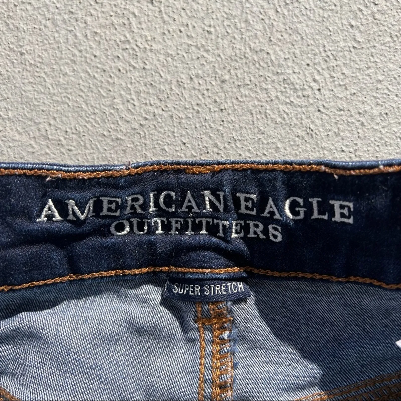 American eagle outfitters AEO super stretch hi rise Shortie jean shorts Size 00 - Image 3