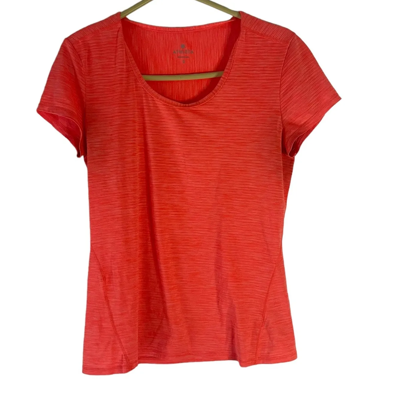 Athleta Women's‎ Size Small Neon Orange Activewear Running Top - Image 2