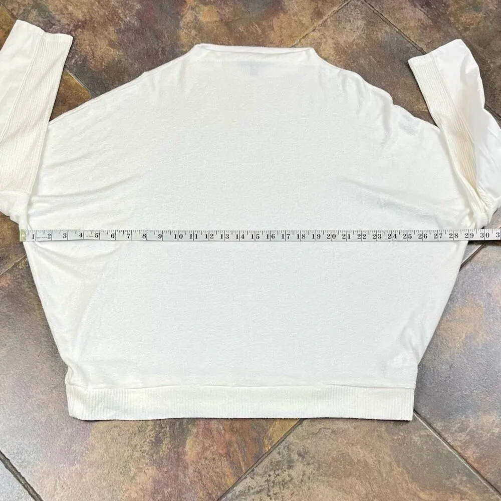 Express Dolman Faux Leather Accent Sleeve Sweater XL - Image 7