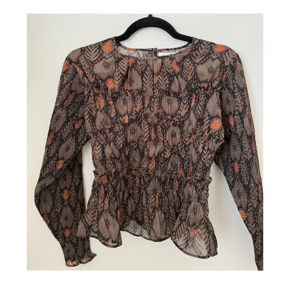 Antik Batik Mani Blouse Brown - Image 2