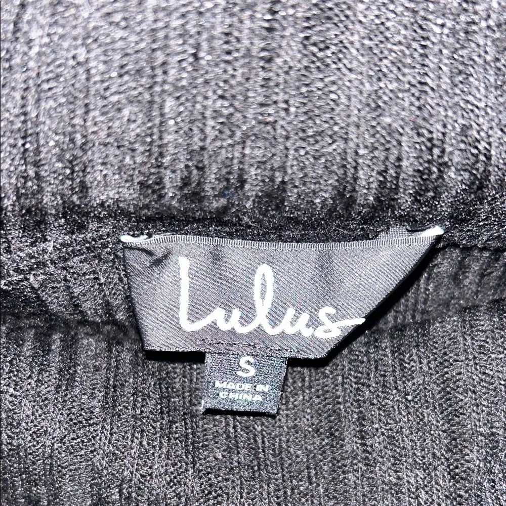 Lulu's Elegant Black Cowl Neck Sweater - Image 5