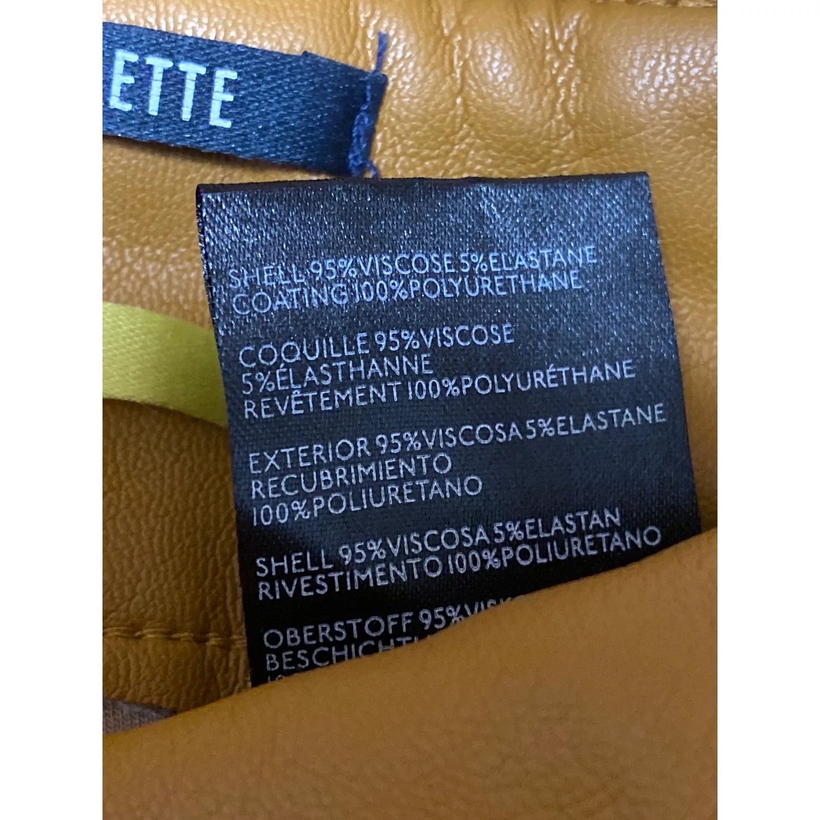 Anthropologie Maeve Colette Faux Vegan Leather High Rise Wide Trousers Pants 26 - Image 4