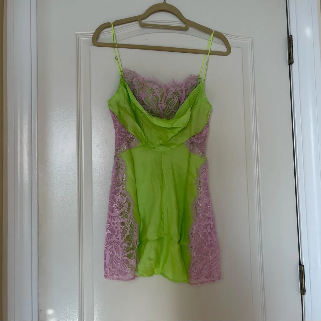 NWT For Love & Lemons x‎ Victoria’s Secret Silky Slip Dress Size XS - Image 3