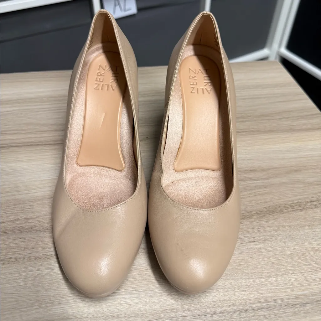 Naturalizer Nude Michelle Platform Leather Pumps - Image 2