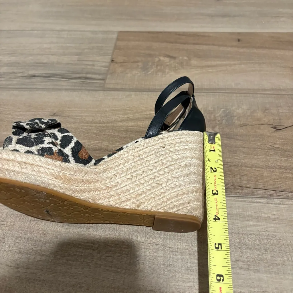 Kate Spade New York Tianna Leopard-Print Wedge Espadrille Sandals Size 7.5 - Image 14