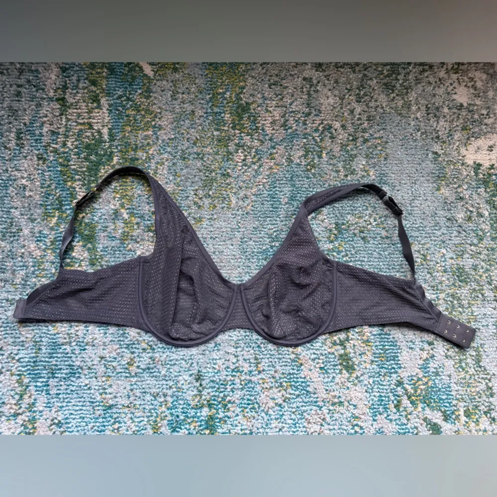 ThirdLove Modern Mesh gray scoop lace bra, 36F (3D) - Image 3